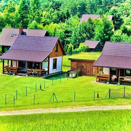 ロッジ Eden 1 Kaszuby Balia Sauna Alpaki Mini Zoo *